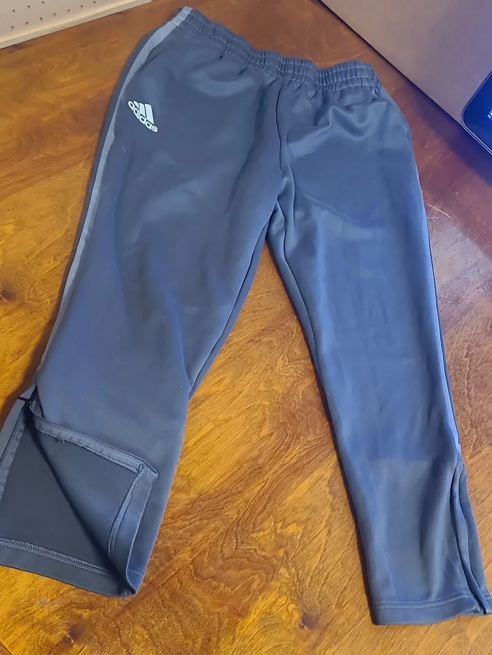 adidas Gray Men's Trackpanks with Light Gray Side Stripe